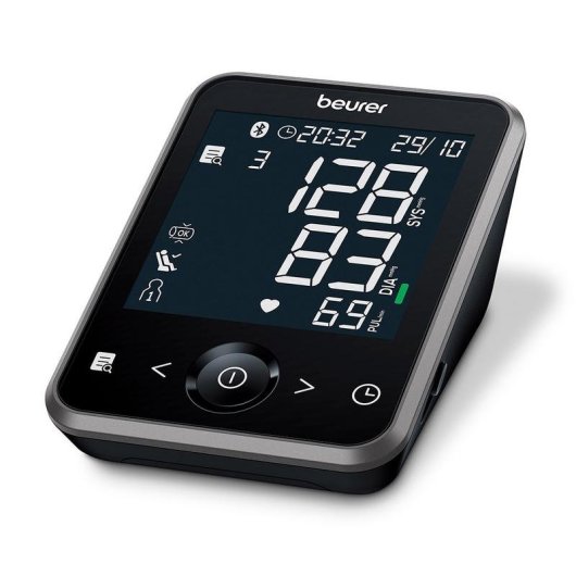 Tensiómetro de Brazo Beurer BM-64 Bluetooth Pantalla Retroiluminada Gris