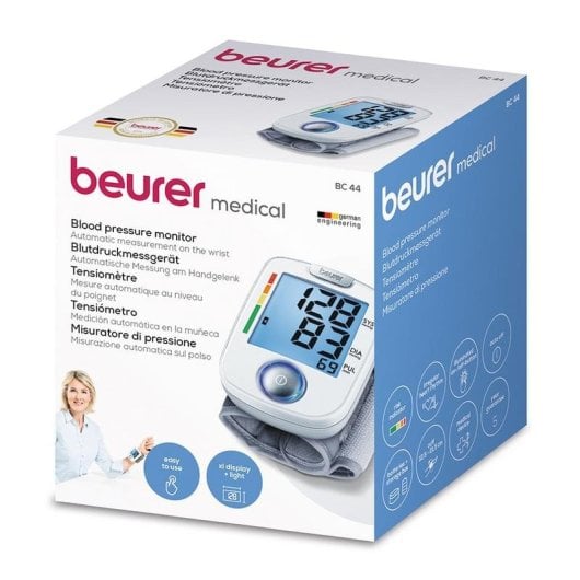 Tensiomèmetro da polso Beurer BC-44 Display LCD Rilevazione Aritmie