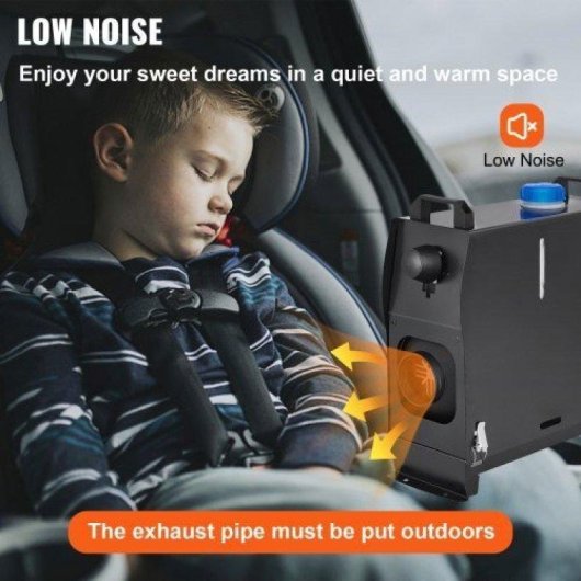 Calefactor de aire diésel Blossom 8 kW 12 V con mando y pantalla LCD