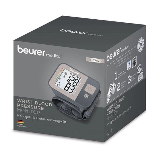 Misuratore di polso Beurer BC1R VITAL+ Grigio Antracite LCD