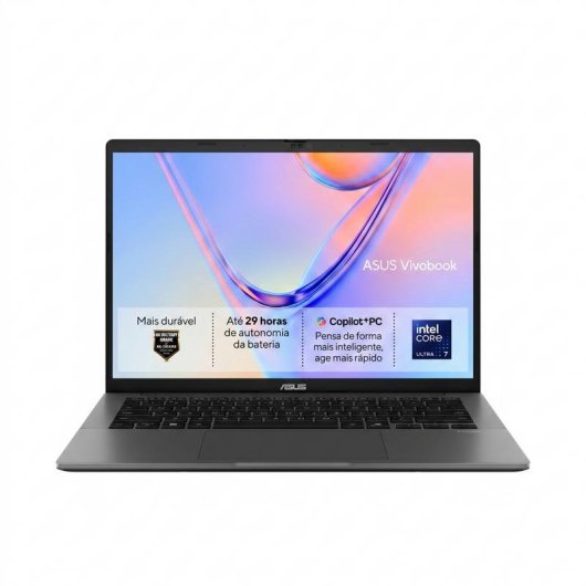 Portátil ASUS Vivobook S14 14" Intel Core Ultra 7 355 32GB 512GB SSD Sem SO Português