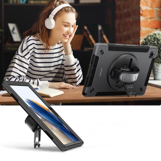 Hulle 4smarts Samsung Galaxy Tab A9 8,7 Zoll Schwarz Magnetring