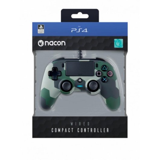 Mando gaming NACON Wired Compact PS4 y PC Cable Camuflaje