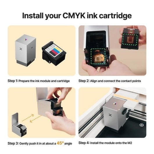 Cartucho Tinta CMYK xTool P0104001270 Para Gravador M2