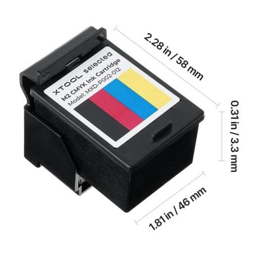 Cartucho Tinta CMYK xTool P0104001270 Para Gravador M2