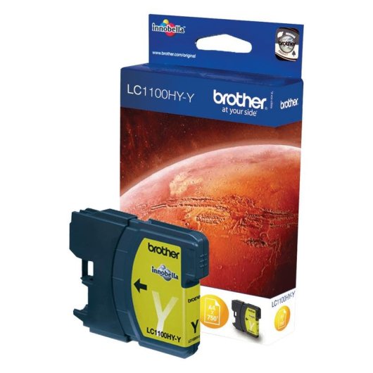 Cartucho de tinta Brother Amarillo Alto Rendimiento XL Tinta Pigmentada