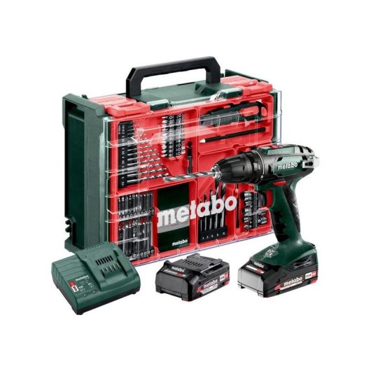 Taladro pistola Metabo BS 18 18 V 2 Ah Li-Ion 1600 rpm 10 mm 48 Nm