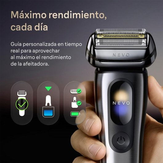 Rasoir Visage Braun NEVO15000C Sans Fil Indicateur Batterie