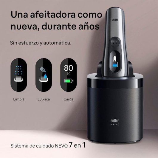 Rasoir Visage Braun NEVO15000C Sans Fil Indicateur Batterie
