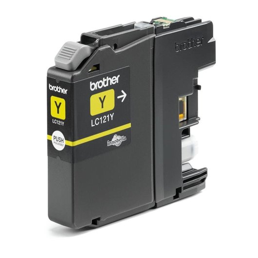 Cartouche d'encre Brother LC-121Y Jaune Original