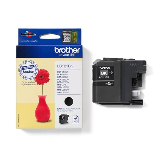 Cartucho Brother LC121BK Preto 300 paginas