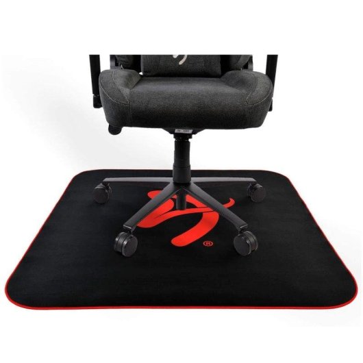 Alfombrilla Arozzi Zona Square Floor Pad 116 x 116 cm Black Red