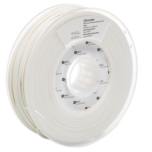 Filamento ABS UltiMaker 1622 blanco 2,85 mm 750 g
