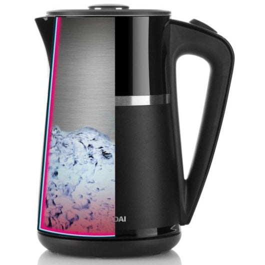 Bouilloire électrique Hyundai VK306 2200 W 1,7 L Sans fil Noir