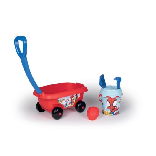 Juego de juguetes para la arena Smoby Spidey con carrito y cubos desde 18 meses