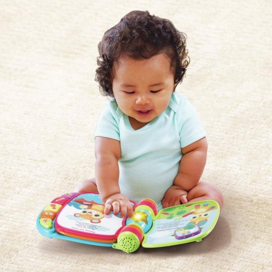 Livre educatif VTech Baby Super Livre enchante, rimes et textures