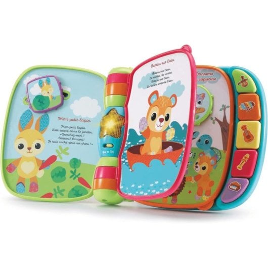Livre educatif VTech Baby Super Livre enchante, rimes et textures