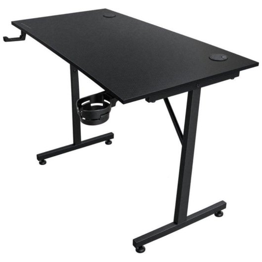 Mesa Gaming Mars Gaming 100 x 60 cm Acero y fibra de carbono con pasacables