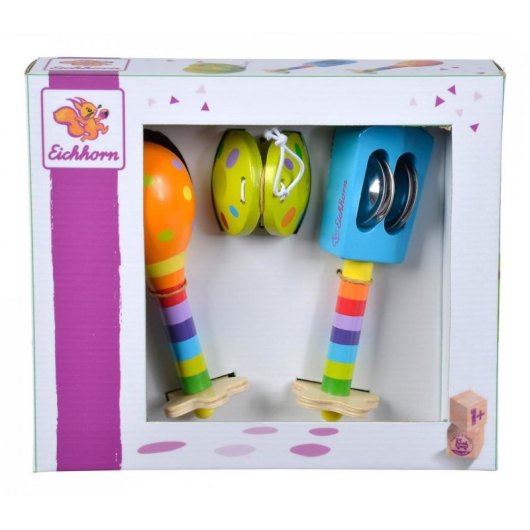 Jouet musical Eichhorn Set de musique multicolore