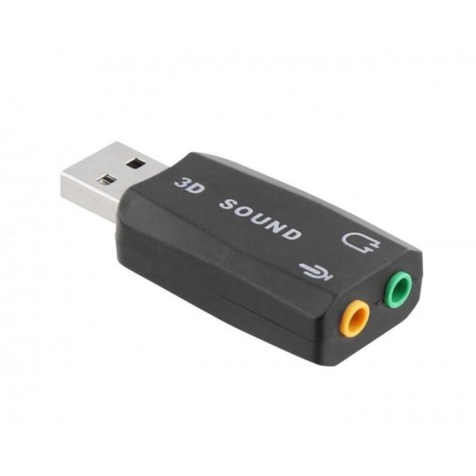 Placa de som USB 5.1 TnB ADAUSB51 2x jack 3,5 mm