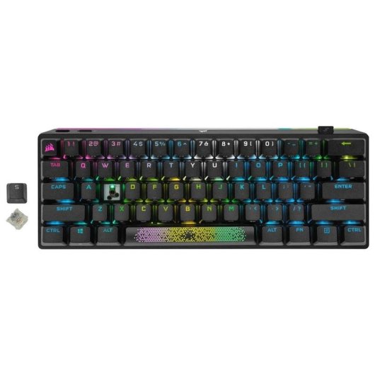 Clavier Corsair K70 PRO MINI WIRELESS Optique 60% RGB Noir French