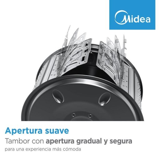Lave-linge Midea MF100T80B/W-ES Top 8 kg 1300 tr/min A Blanc Vapeur