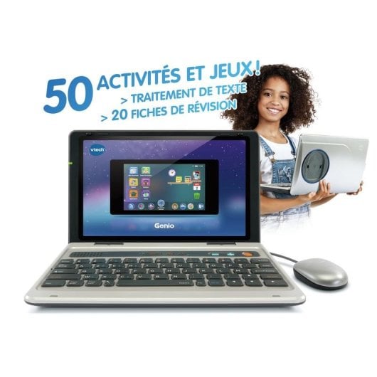 Computer educativo VTech Genio grigio ricaricabile 5-12 anni