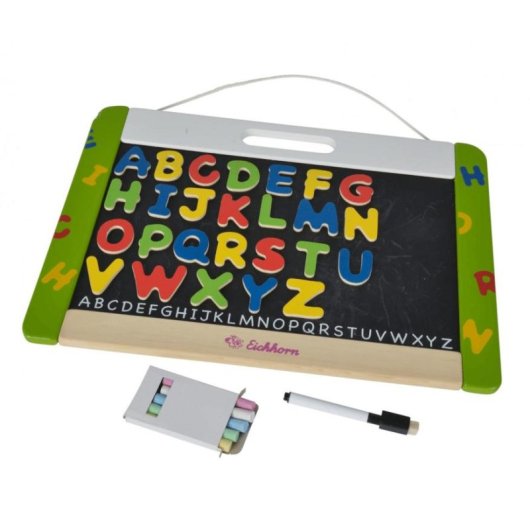 Tableau magnetique Eichhorn suspendu 42x30 cm lettres magnetiques craies