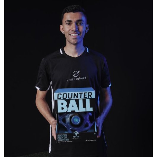 Bola de futebol interactiva FAMOSA Counter Ball luzes e sons