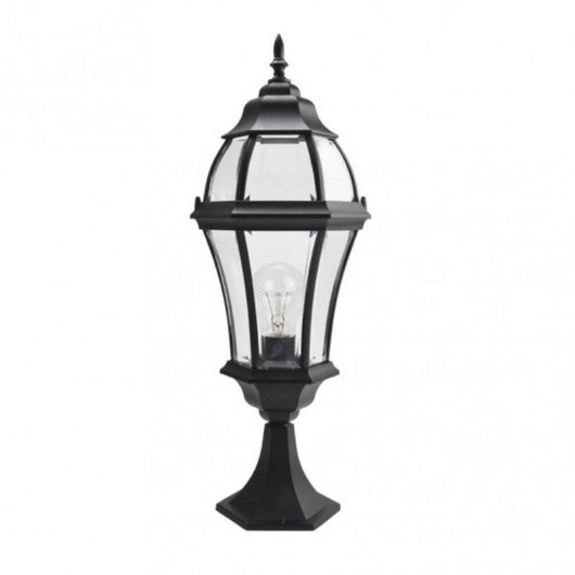 Lampada da muro FABRILAMP Becrux nera alluminio vetro IP44 E27