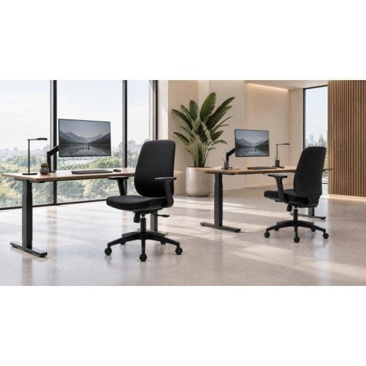 Chaise de bureau ergonomique Euromof Torino rembourrée avec assise réglable