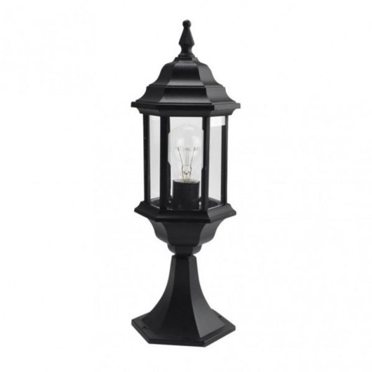 Aplique de exterior FABRILAMP Pollux Negro IP44 E27 48,5 x 17 x 17 cm