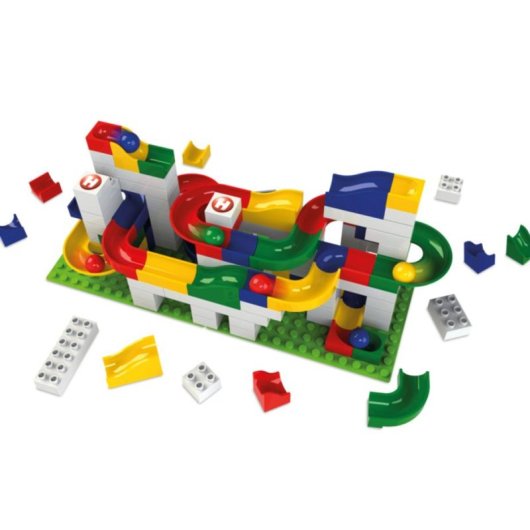 Hubelino Basic Building Box Circuit de Billes 123 Pièces