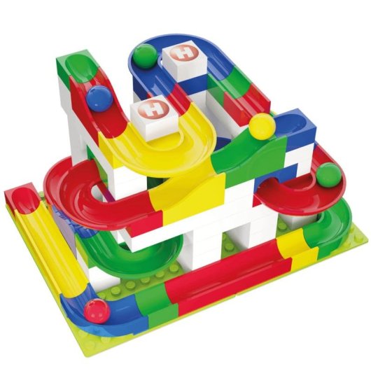 Hubelino Basic Building Box Circuit de Billes 123 Pièces
