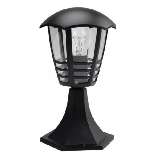 Aplique exterior FABRILAMP Alnilan IP44 E27 preto