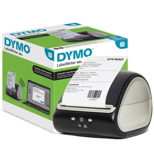 Imprimante thermique Ethernet USB DYMO LabelWriter 5XL haute résolution