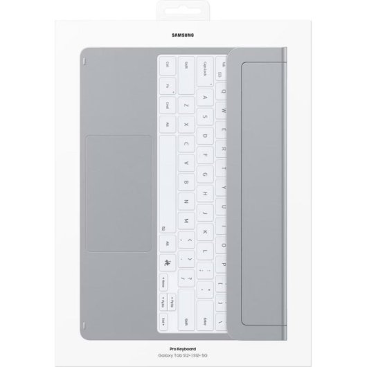 Teclado Samsung Pro Keyboard para Galaxy Tab S12+ con Touchpad Plata Alemán