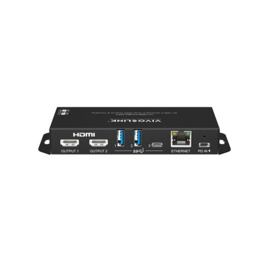 Concentrador USB-C Vivolink con doble salida HDMI 4K60 y 3 puertos USB 3.2 Gen 1