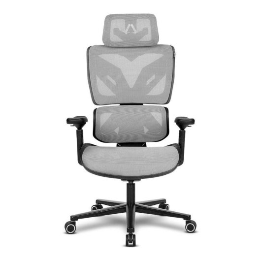 Cadeira Alpha Gamer Wave Black / Grey em malha