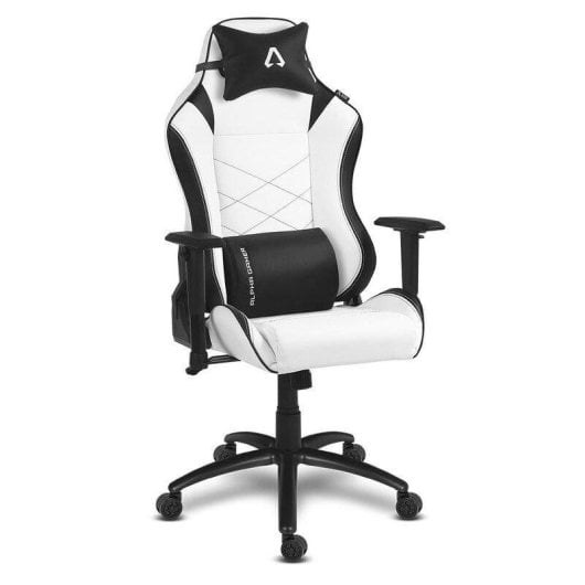 Sedia gaming Alpha Gamer Atena reclinabile 180 gradi Bianco/Nero
