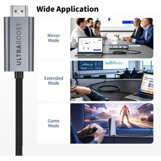 HDMI-Kabel Tech-Protect UltraBoost USB-C auf HDMI 2.1 8K 60 Hz 3 m