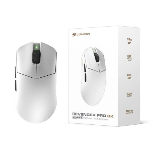 Souris Cougar Revenger Pro 8K sans fil 30000 DPI blanche