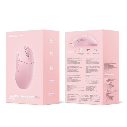 Cougar Revenger Pro 8K RF Bluetooth USB-C 30000 DPI rose