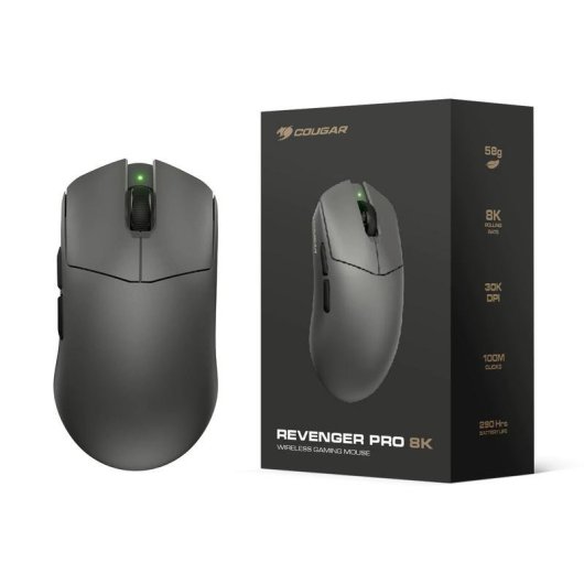 Souris Cougar Revenger Pro 8K sans fil 30000 DPI noire 8000 Hz