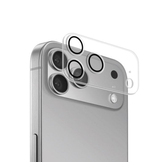 Protector objetif Puro iPhone 17 Pro en verre trempé transparent