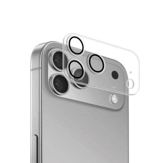 Protector objetif Puro iPhone 17 Pro en verre trempé transparent
