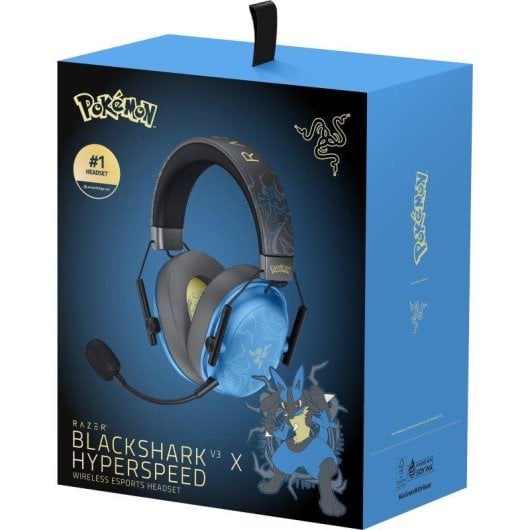 Auscultadores Razer BlackShark V3 X HyperSpeed sem fios gaming Pokemon Lucario