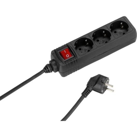 Bloco de tomadas Vivanco STDL 3S 3 tomadas com interruptor, 1,4 m