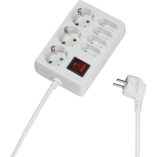 Multiprise Vivanco STDL 3S/4E 7 prises avec interrupteur et protection enfant