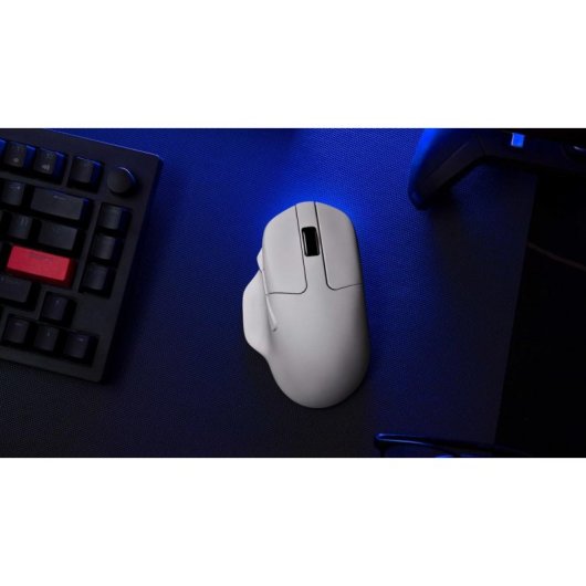 Rato Keychron M7-A24 sem fios Bluetooth USB-C 30000 DPI branco